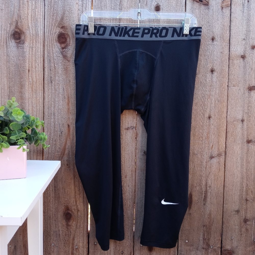 Nike Pro Men's Compression 3/4 Tights Size Xlarge